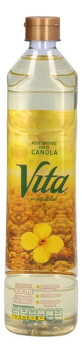 Aceite De Canola Puro. Canola Vita. 930 Ml