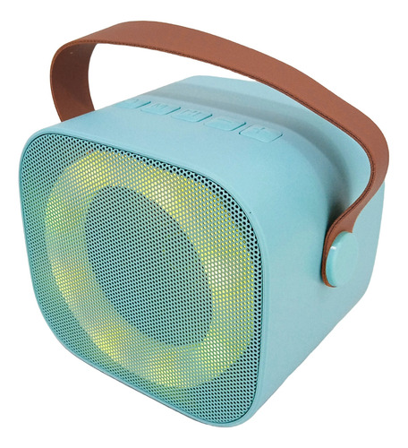 Mini Altavoz Bluetooth Para Karaoke Con Micrófono-efecto Luz