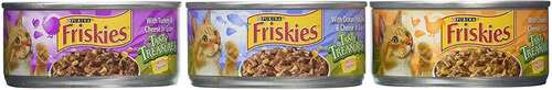 Friskies Tasty Treasures Variety Pack Canned Cat Food, 12 Ca
