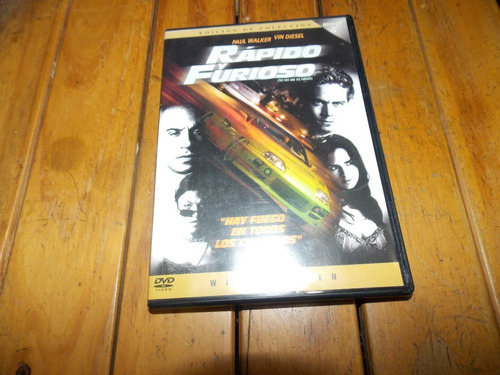 Dvd Original Rapido Y Furioso - Walker Diesel Rodriguez 