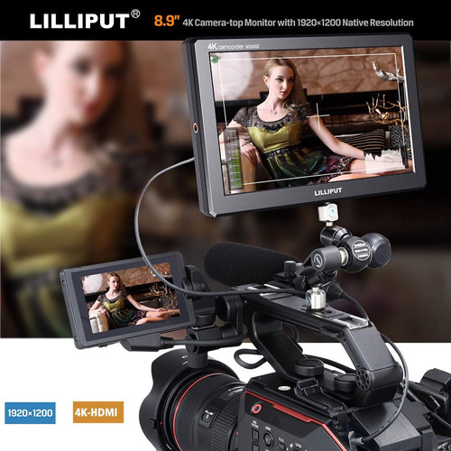 Lilliput A8 8.9 Inch On Camara Field Video Monitor Ultra Hd