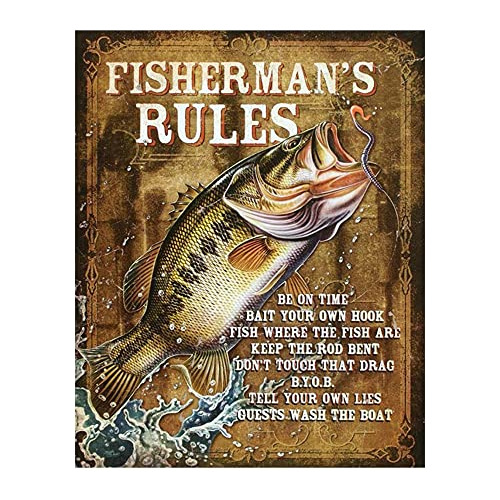 Cartel De Pesca  Reglas Del Pescador