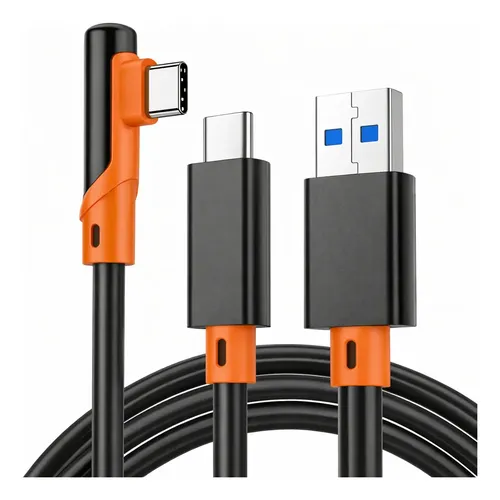 Cabo Link Blindado Usb C Para Oculus Quest 2 3 Vr - 5 Metros
