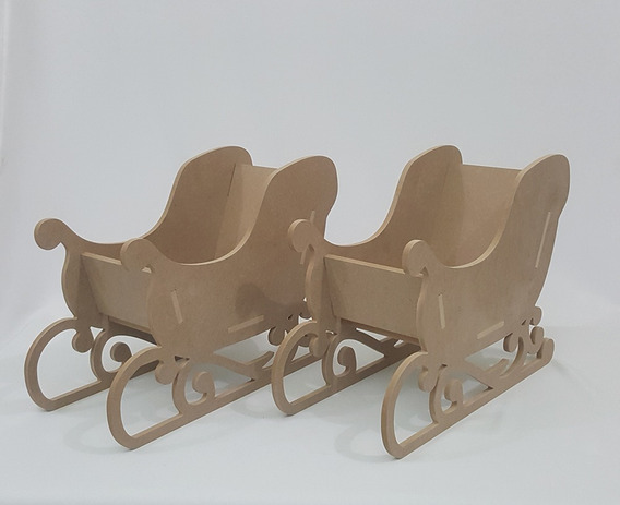 3mm De Madera De Mdf Decoración de Navidad Santa/'s Trineo Navidad