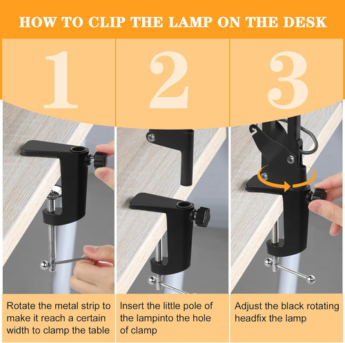 Lupa De Lupa 10x Con Luz Y Lámpara De Escritorio 2-en-1 Con