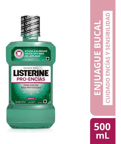 Enjuague Bucal Listerine Proteccion Encías 500ml