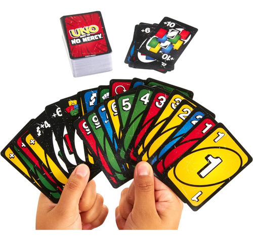 Uno Juego De Cartas No Mercy For Niños De 7 Año En Adelante