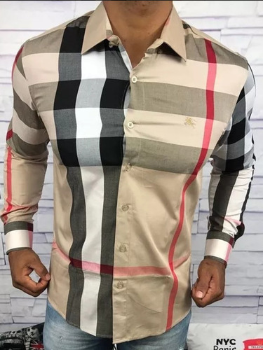 camisa xadrez da burberry