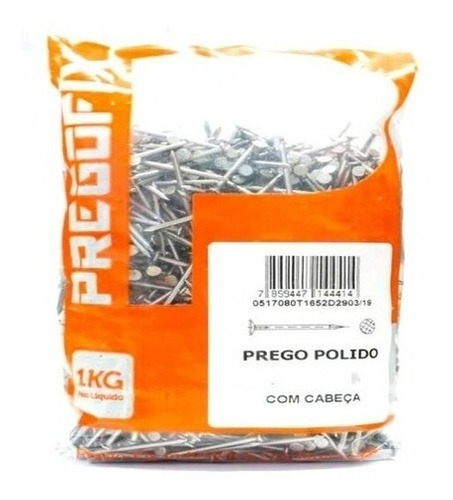 10 Kg De Prego Polido C/cabeca Pregofix 17x21 C/ 1kg