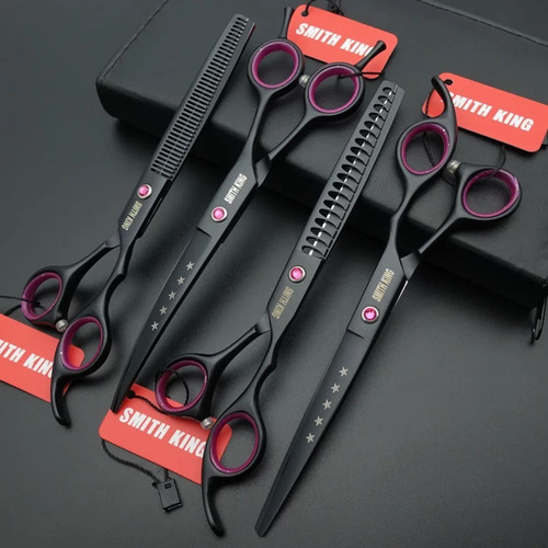 Set De 4 Tijeras Profesionales, Corte De Mascotas Smith King