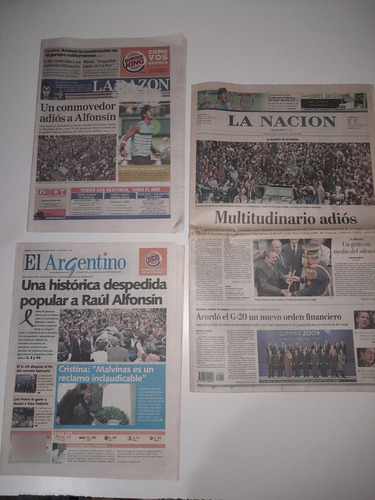 Diario Muerte Raul Alfonsin 03 04 2009