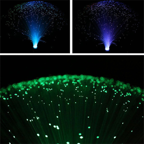 Lámpara Led De Luz Nocturna Con Fuente De Fibra Óptica Que C