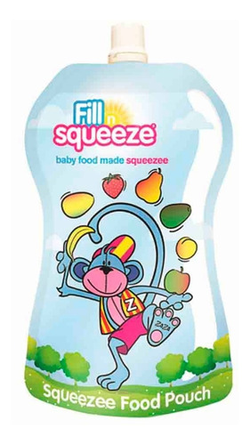 Imagen 3 de 7 de Kit Comida Para Bebe Fill N Squeeze + 15 Pouches Rellenables