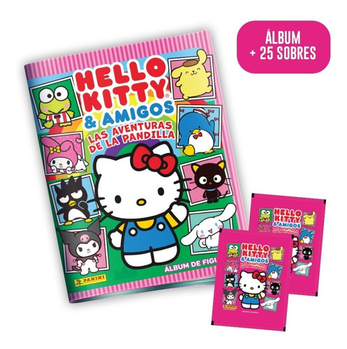Imagen 1 de 1 de Set Hello Kitty Las Aventuras De La Pandilla Álbum 25 Sobres