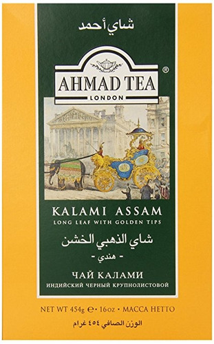 Ahmad Tea Londres Kalami Assam Té Flojo, 16 Oz / 454g