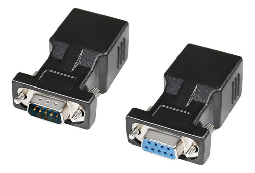 Adaptador Rs232 Db9 Macho A Rj45 Y Db-9 Hembra A Rj-45