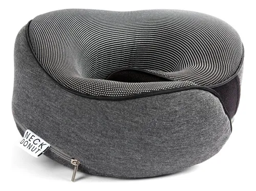 Almohada De Cuello Almohada Donut Espuma De Memoria Gris