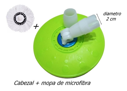 Imagen 1 de 8 de Disco Cabezal Porta Mopas Para Centrifugas Giratorias 360