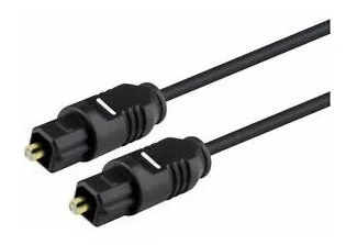 Cable Optico Audio Digital Fino Fibra Optica 1 Metro Negro