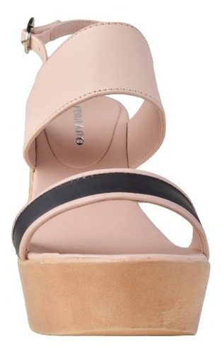 Sandalias Taco Chino De Mujer De Cuero Lappas - Ferraro