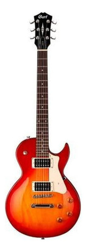 Guitarra elétrica Cort CR Series CR100 de  mogno cherry red burst com diapasão de jatobá