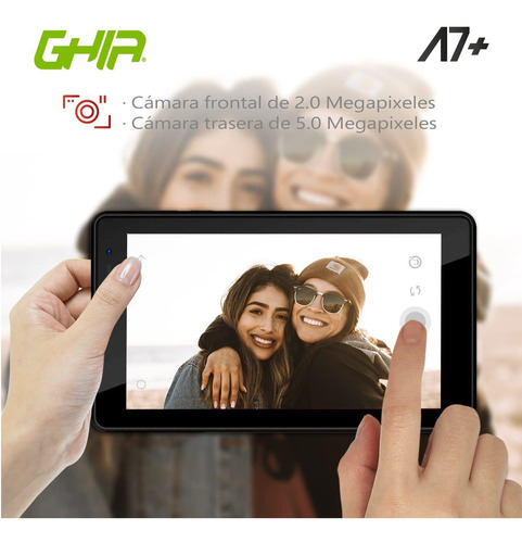 Tablet Ghia A7 Plus Gta7plusr, 7 16gb Android 10 Go.