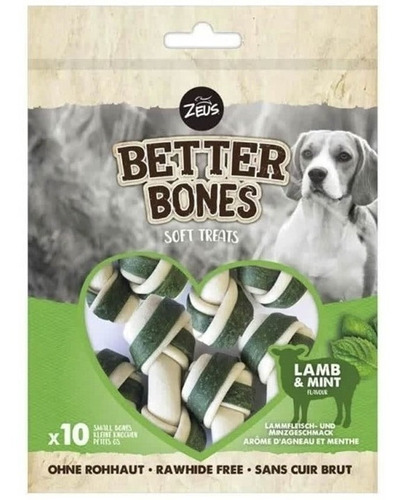 Snack Para Perro Zeus Better Bones Huesitos Cordero