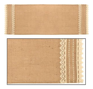 Colección La Casa De Campo 36 Abigail Burlap Runner