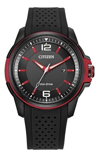 Citizen Eco-drive® Drive Black Strap Aw1658-02e Color de la correa Negro Color del bisel Negro Color del fondo Negro