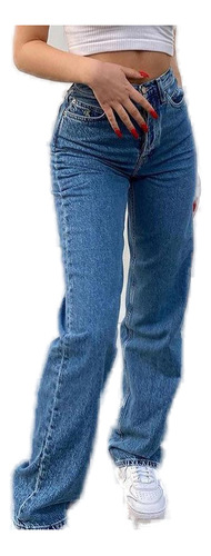 Jeans Estampados De Cintura Alta Para