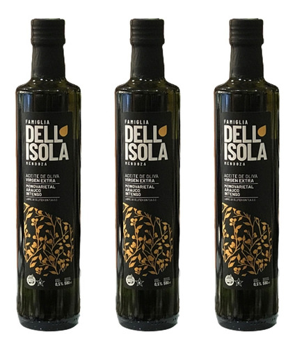 Combo X3 Aceite Oliva Virgen Extra Dell'isola 500ml Intenso