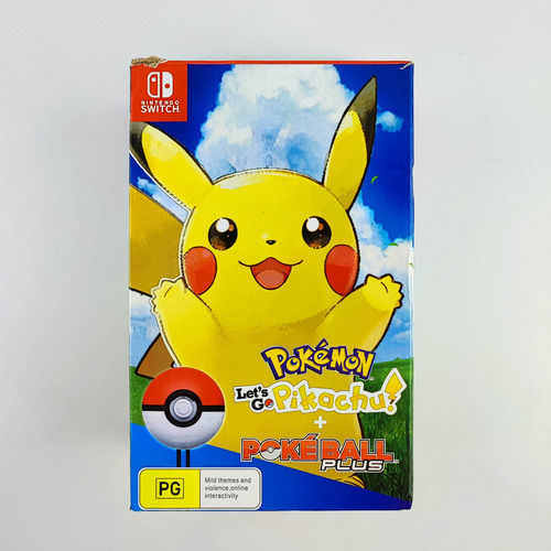 Lets Go Pikachu Bundle Pokeball Com Mew Nintendo Switch (Usado)