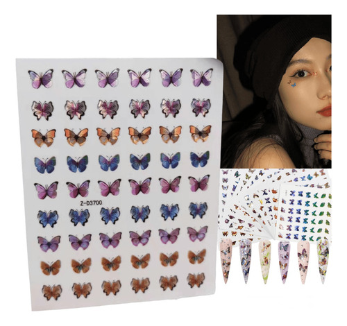 Pegatinas Para Decoración De Diy, Láser Colores 3700#