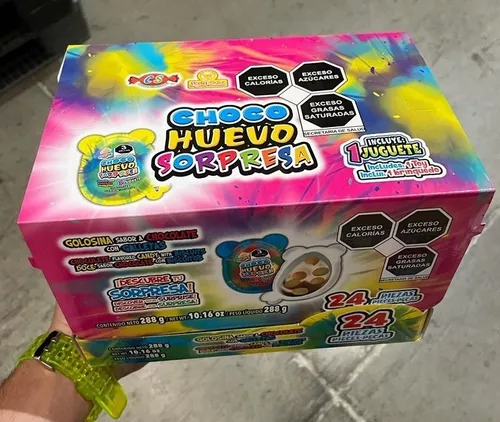 Choco Huevo Sorpresa Tipo Kinder Joy 12 Pzs Las Delicias