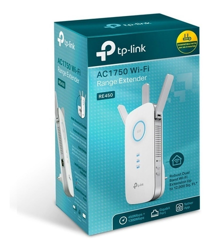 Extensor De Cobertura Tp-link Re450 Wi-fi Ac1750