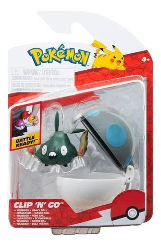 Figura Pokemon Con Pokebola Original Clip N Go Battle Ready