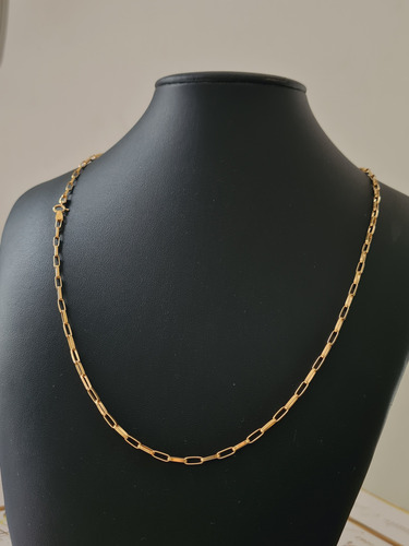 Corrente Cartier Alongado 3mm - 55cm Ouro 18k Envio Imediato