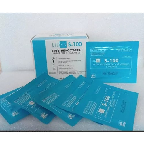 Satin Hemostatico Absorbible Lides-100 Con 20 Pzs