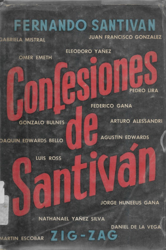 Confesiones De Santiván / Fernando Santiván / Zig-zag