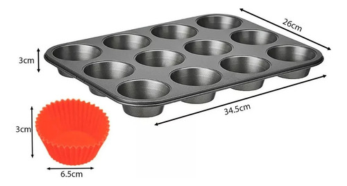 Molde Charola Para Cupcakes Capacillos Cocina Reposteria