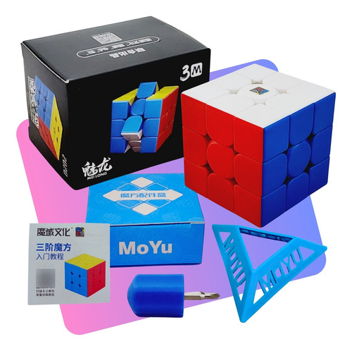 Moyu Meilong Toycube 3x3 Cubo magnético mágico 3x3x3 Estructura coloreada