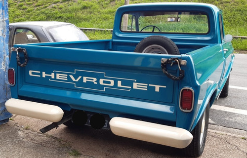 Imagem 5 de 15 de Chevrolet C10 Gasolina Stand Placa Preta