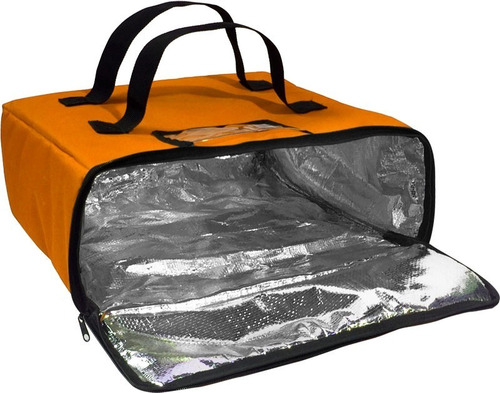 Imagem 3 de 3 de Bolsa Bag Térmica Quadrada 3 Pizzas 39cm