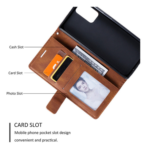 Funda Para Teléfono Oppo Find X2 Lite/k7/realme X7 Pro Ultra Wallet De Piel Sintética Con Ranura Para Tarjetas, Soporte