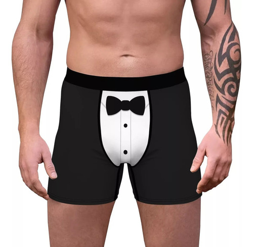 Calzoncillos Tipo Bóxer Para Hombre Con Estampado Navideño