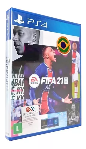 Jogo Fifa 21 Ps4 Standard Futebol Vídeo Game Mídia Física Ea