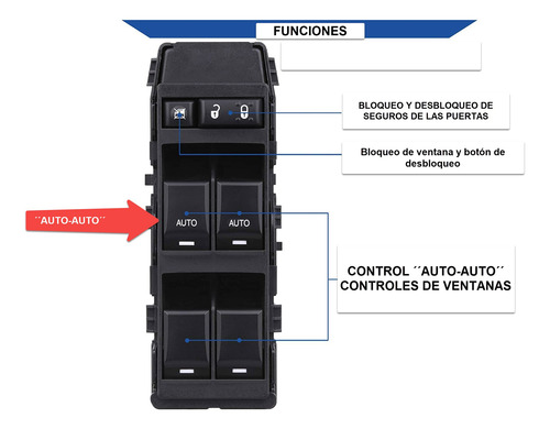 Control Electrico Elevador Master De Dodge Avenger 2008-2014