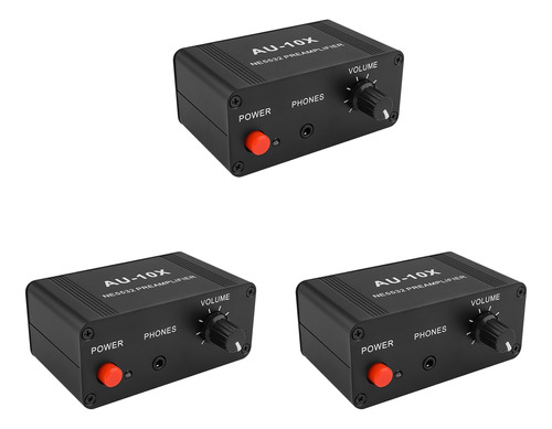 3 Preamplificadores De Señal De Audio Au-10x Ne5532, Preampl