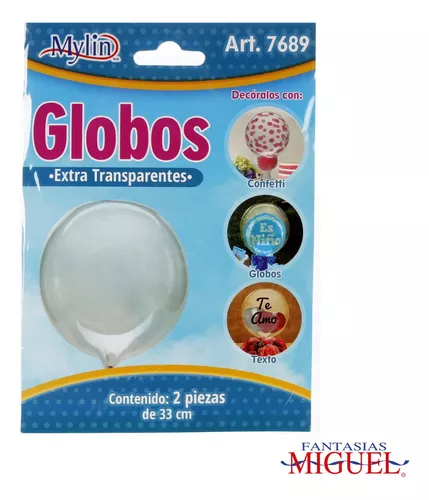 Art.7689 Globo Extra-Transparente 33cm 2pz
