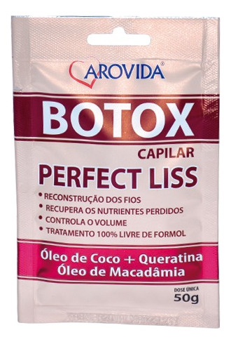 Sachê Arovida Choque De Hidratação Botox Capilar - 55g